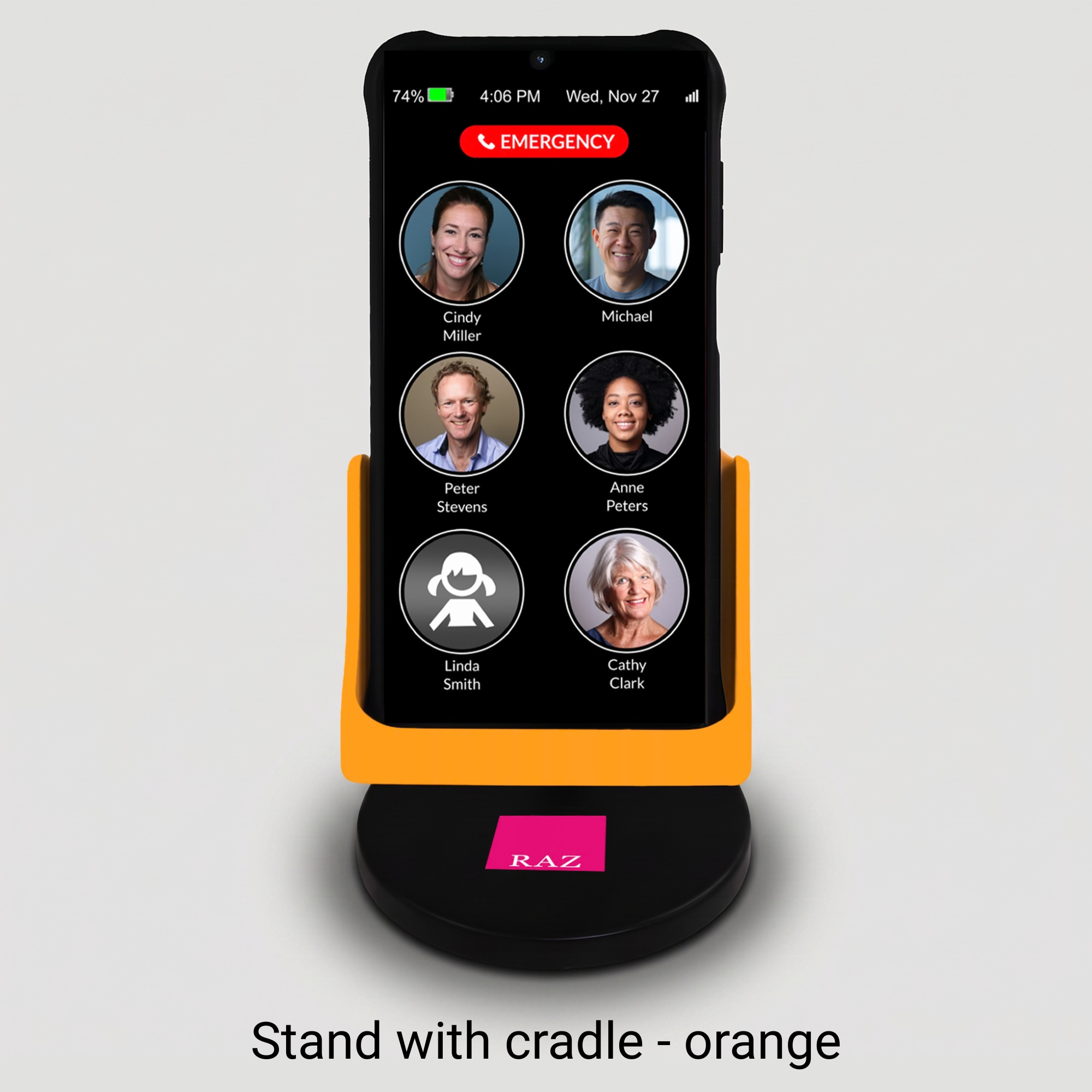 Wireless Charging Set - Stand with Cradle - Memory Cell Phone - RAZ original - Image 2