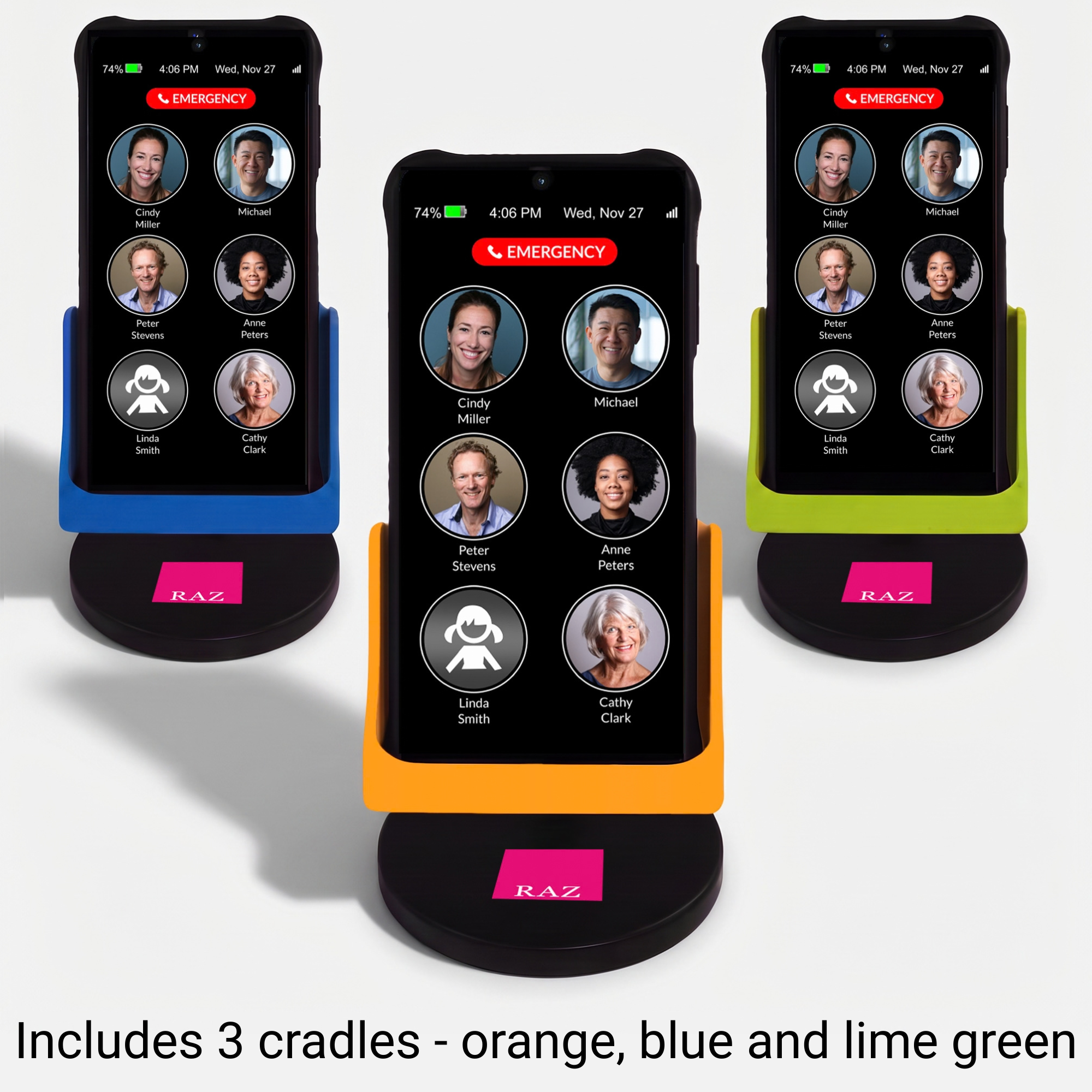 Wireless Charging Set - Stand with Cradle - Memory Cell Phone - RAZ original - Image 3