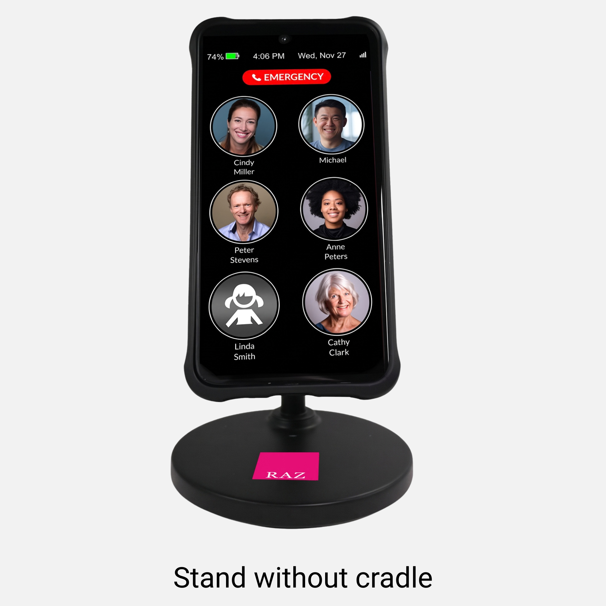 Wireless Charging Set - Stand with Cradle - Memory Cell Phone - RAZ original - Image 5