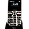 The MiniVision2+ on the charging cradle. The display shows that the time is 17:36 on Friday, November 20.