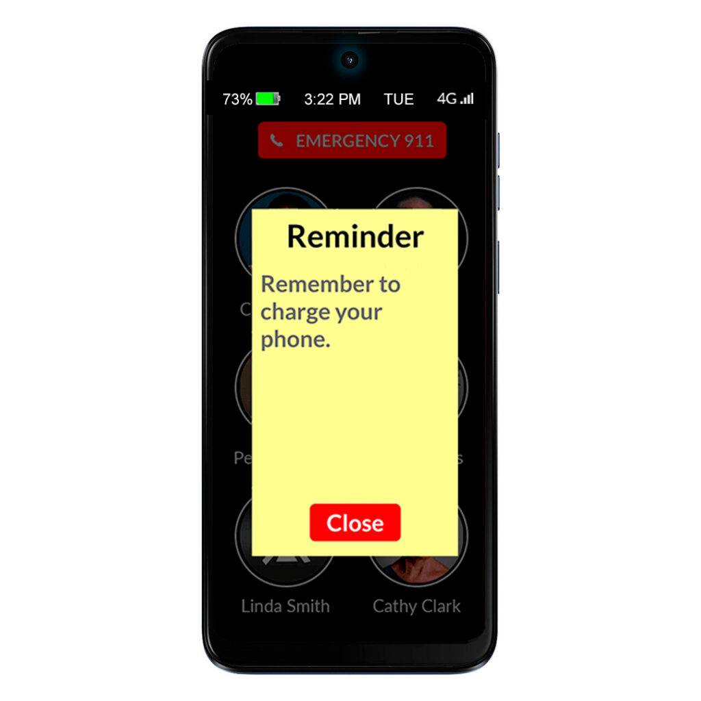 Memory Cell Phone for Seniors with Memory Loss (Verizon, AT&T, TMobile