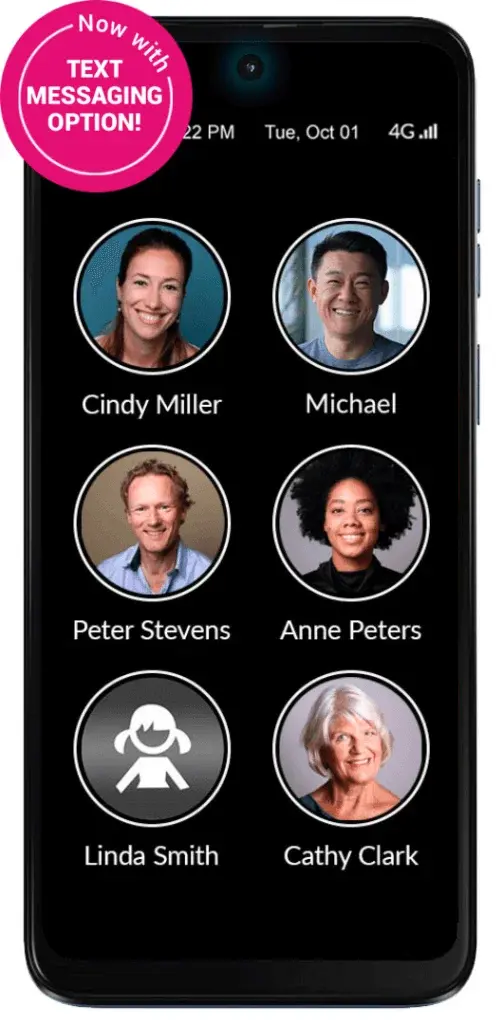 RAZ Memory Cell Phone for Seniors - Home screen